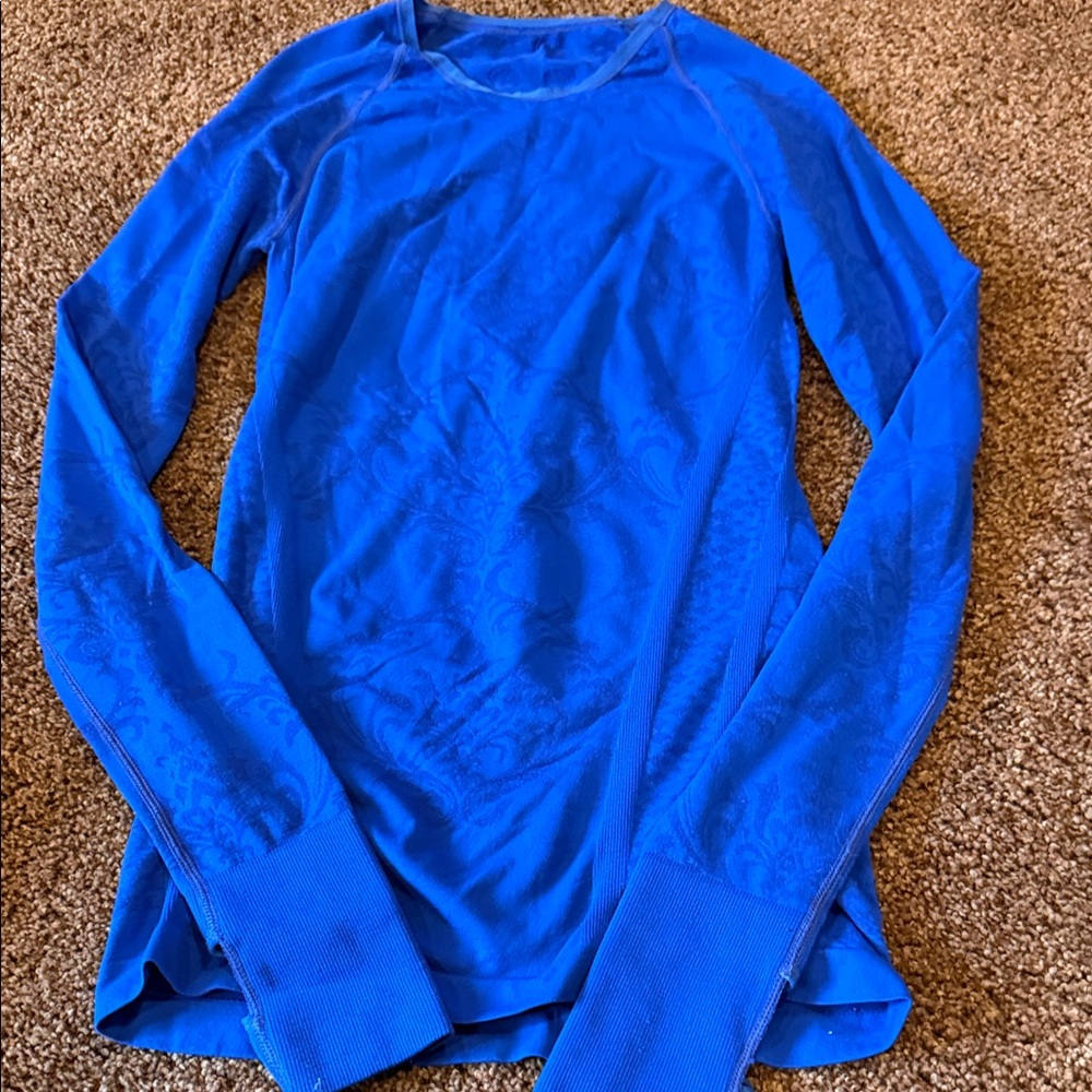 Vibrant Blue Long Sleeve Top